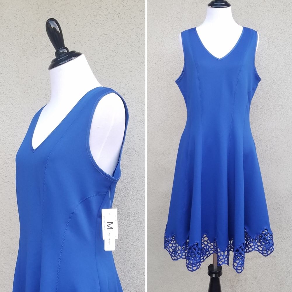 M by Maia Plus Size Fit And Flare Scuba Dress